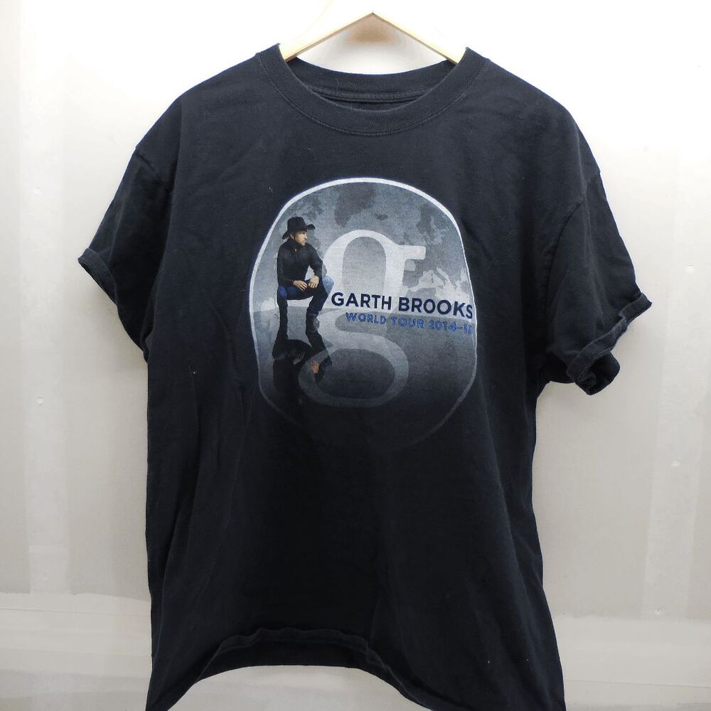 Garth Brooks World Tour Concert T-Shirt‎ X Large XL 2014-2015 Black Short Sleeve